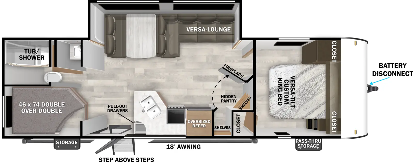 X Lite 26ICE Floorplan